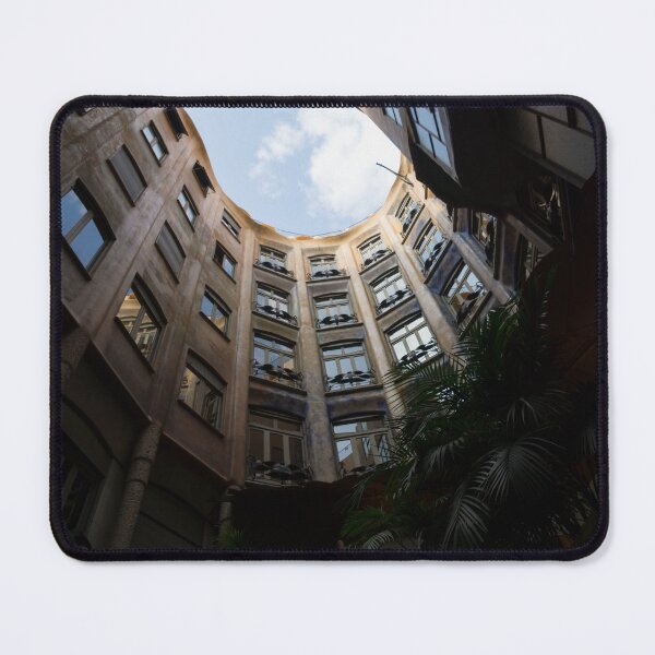 Item preview, A Courtyard Curved Like a Hug - Antoni Gaudi's Casa Mila, Barcelona, Spain designed and sold by Georgia Mizuleva.