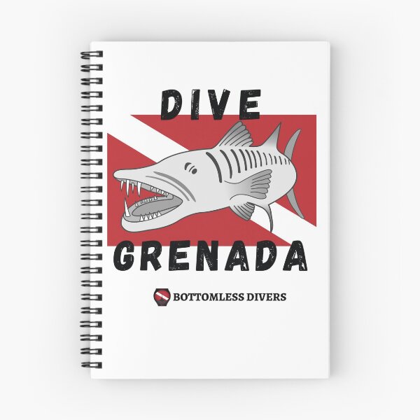 Item preview, Dive Grenada Barracuda with Dive Flag designed and sold by BottomlessDiver.
