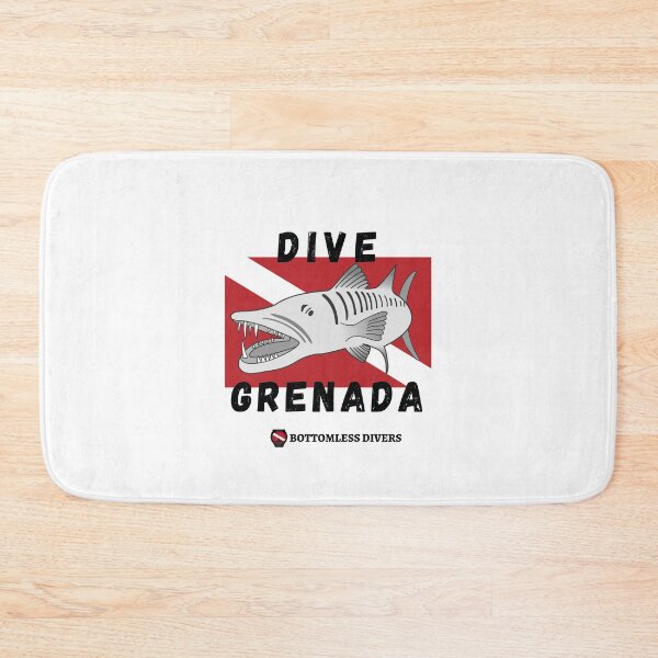 Item preview, Dive Grenada Barracuda with Dive Flag designed and sold by BottomlessDiver.