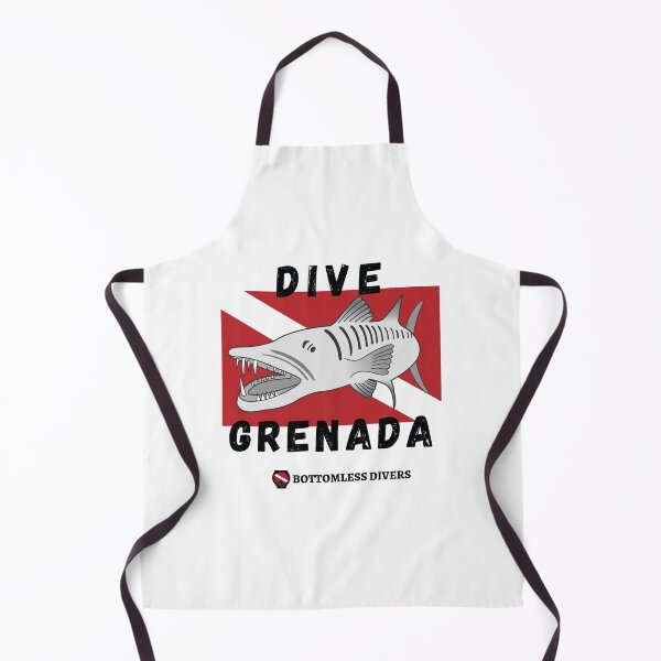 Item preview, Dive Grenada Barracuda with Dive Flag designed and sold by BottomlessDiver.