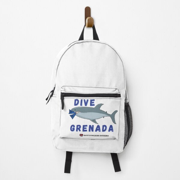 Item preview, Dive Grenada Hungry Shark with Diver designed and sold by BottomlessDiver.