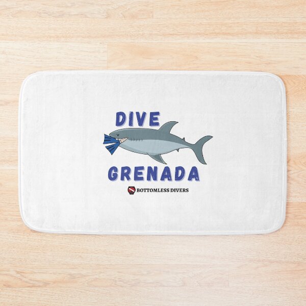 Item preview, Dive Grenada Hungry Shark with Diver designed and sold by BottomlessDiver.