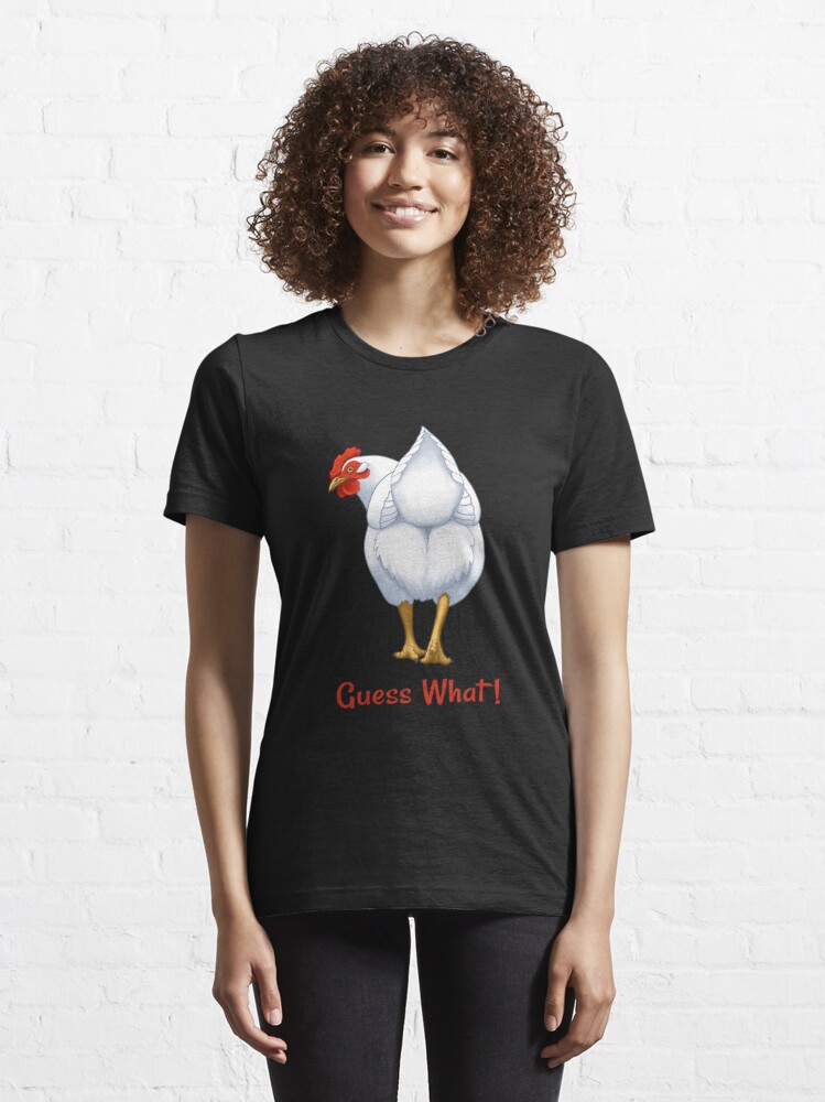 Guess What Chicken Butt White Hen Kids T-Shirt for Sale by csforest