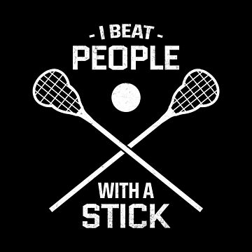 Exy \ Lacrosse sticks (black netting) Art Print for Sale by SonOfMcTed