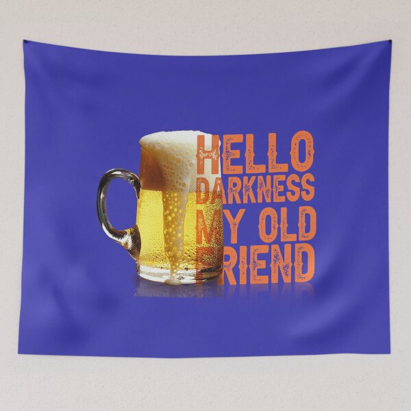 Item preview, Beer Hello Darkness designed and sold by Linenist.