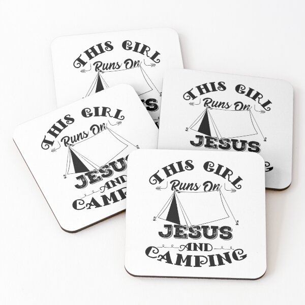 Artikelvorschau, Dieses Mädchen läuft auf Jesus und Camping Design Christliches Geschenk entworfen und verkauft von theodoros20.