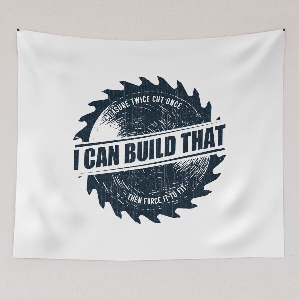 Item preview, Mens I Can Build That Woodworking Carpenter Quote Gift graphic designed and sold by theodoros20.