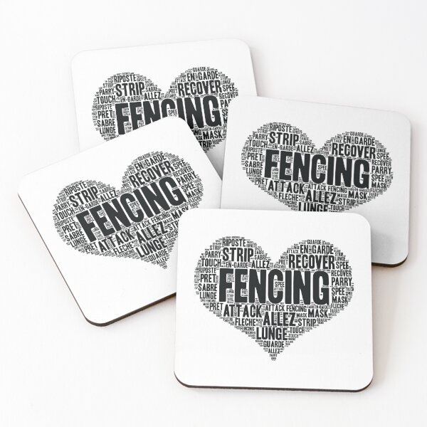 Item preview, Fencing Heart Saber Epee Fence Gift print designed and sold by theodoros20.