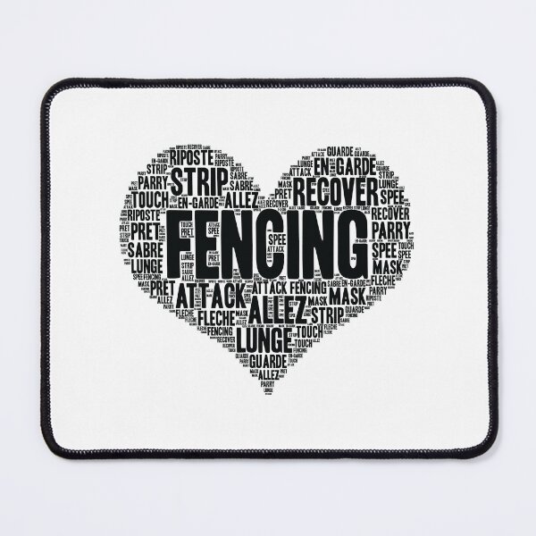 Item preview, Fencing Heart Saber Epee Fence Gift print designed and sold by theodoros20.