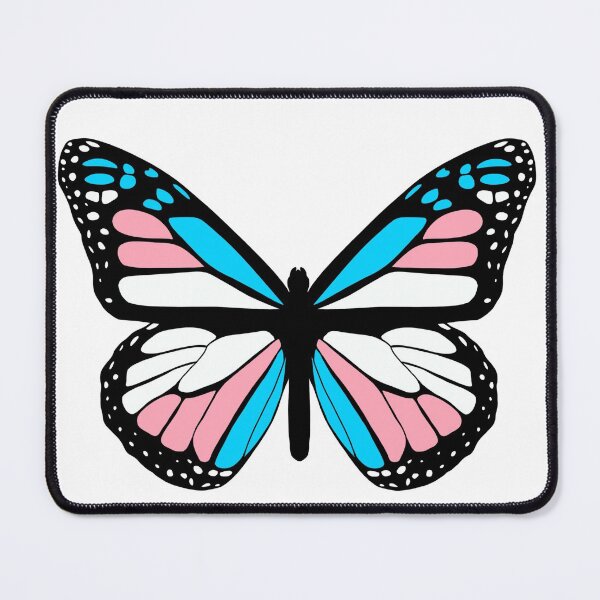 Item preview, subtle trans flag butterfly doodle drawing designed and sold by Jaymesarah.