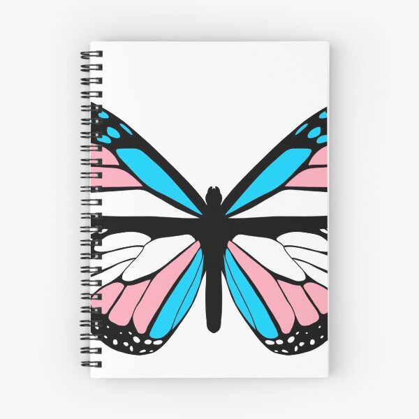 Item preview, subtle trans flag butterfly doodle drawing designed and sold by Jaymesarah.