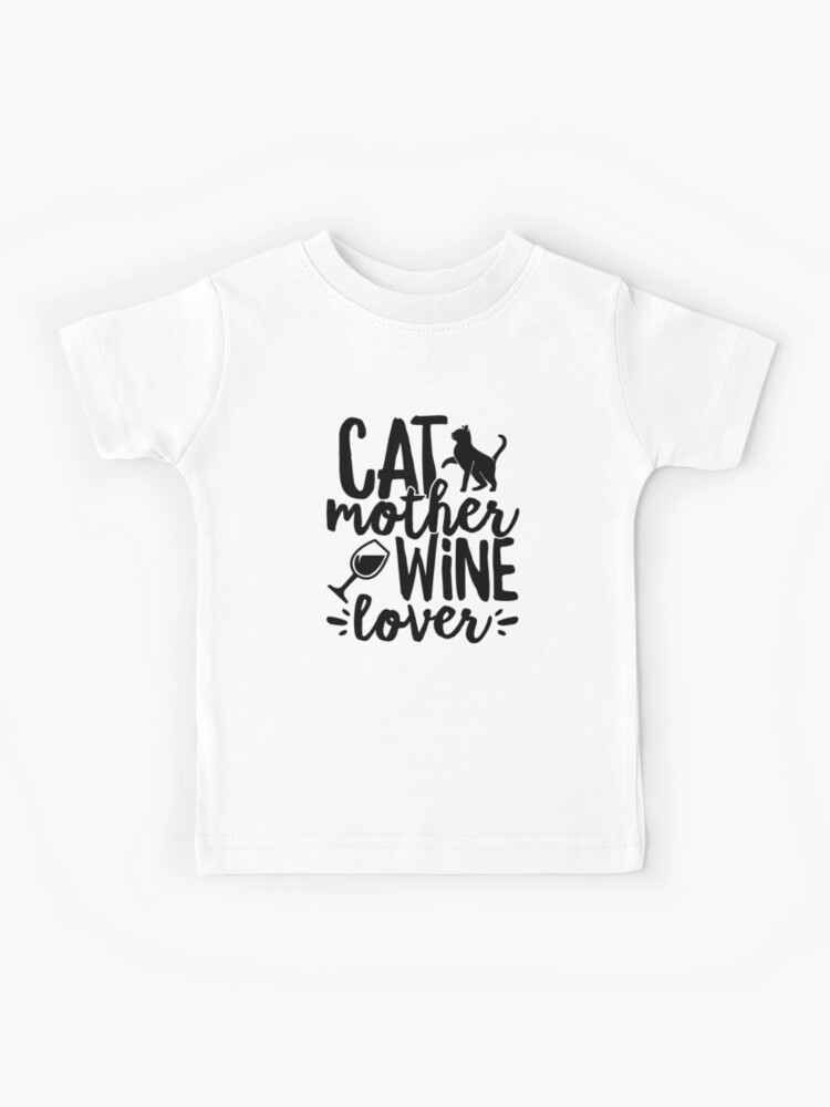 Cat and clearance wine t shirt