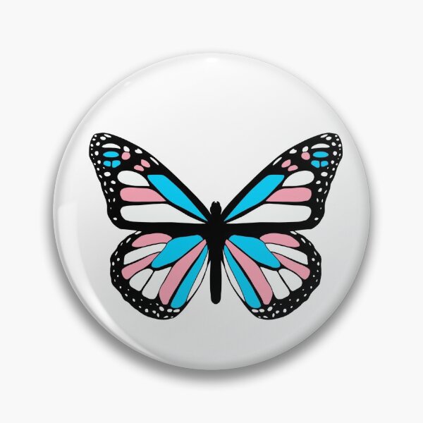Item preview, subtle trans flag butterfly designed and sold by Jaymesarah.