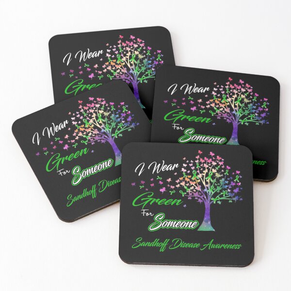 Item preview, Ribbon Tree I Wear Green For Someone Sandhoff Disease Awareness designed and sold by Tadmab.