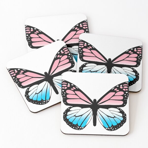 Item preview, subtle trans flag butterfly gradient designed and sold by Jaymesarah.