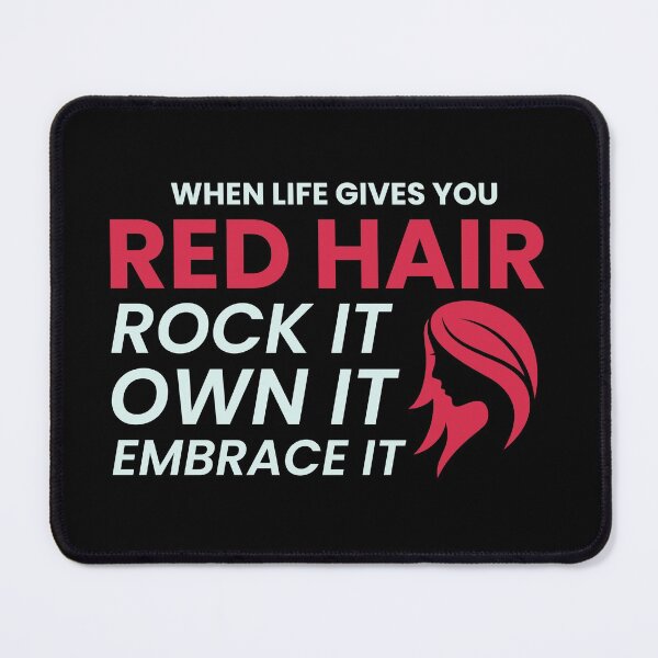 Item preview, Redhead Hair Quote Funny Humour Saying designed and sold by CuteDesigns1.
