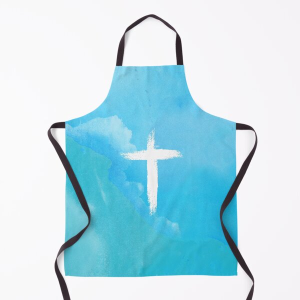 Item preview, Blue Marble Cross Watercolor Painting designed and sold by StoicQuotes.