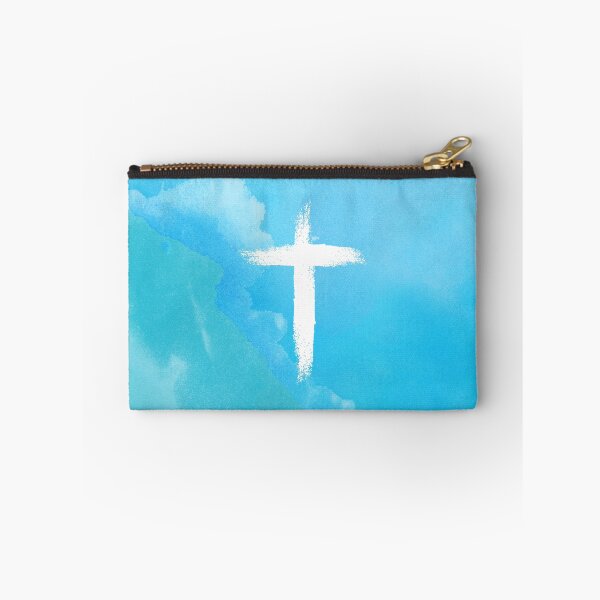 Item preview, Blue Marble Cross Watercolor Painting designed and sold by StoicQuotes.