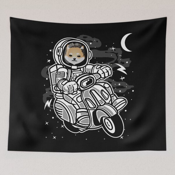 Item preview, Astronaut Scooter Dogelon Mars ELON Coin To The Moon Crypto Token Cryptocurrency Blockchain Wallet HODL designed and sold by AdamRoberts90.