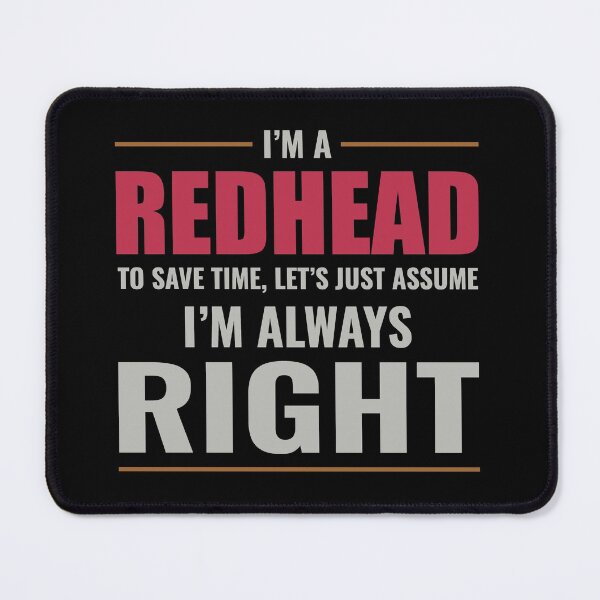 Item preview, Redhead Hair Quote Funny Humour Saying designed and sold by CuteDesigns1.