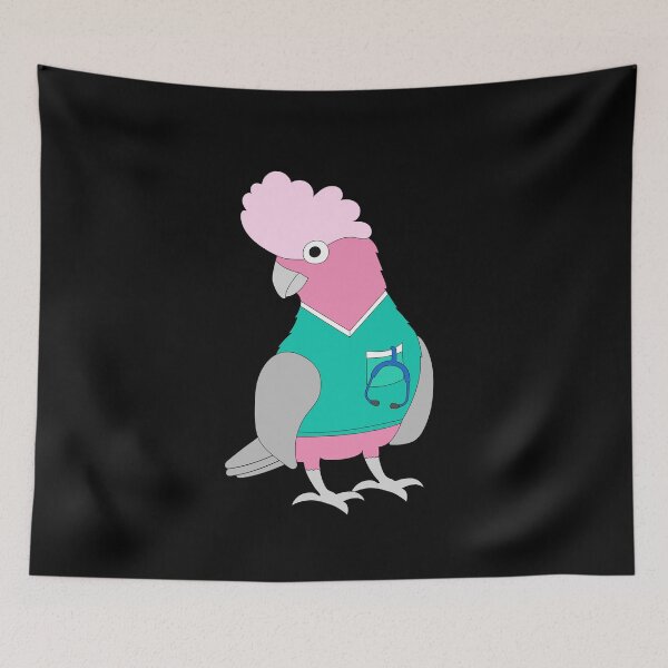 Item preview, Galah Nurse on Black designed and sold by Digitaldingo.