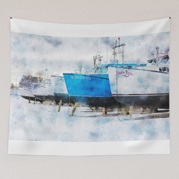 Item preview, North Rustico Fishing Boats PEI 4 designed and sold by Robert Alsop.