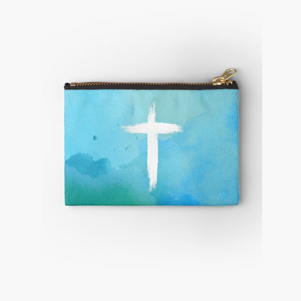 Item preview, Blue Colored Cross designed and sold by StoicQuotes.