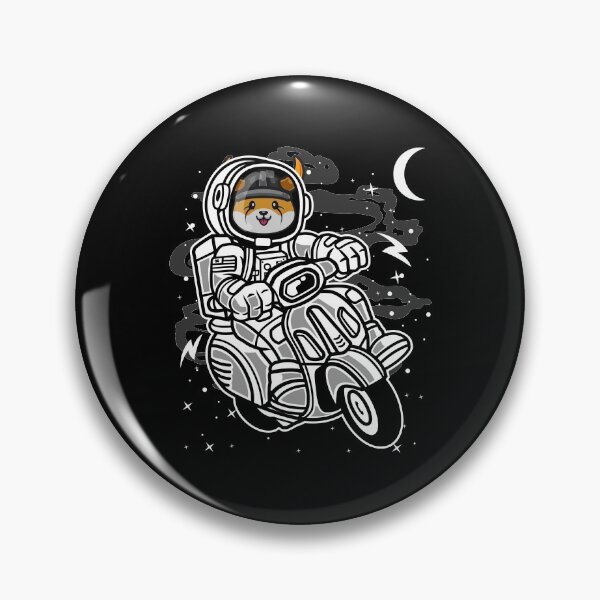 Item preview, Astronaut Scooter Floki Inu Coin To The Moon Crypto Token Cryptocurrency Blockchain Wallet HODL designed and sold by AdamRoberts90.