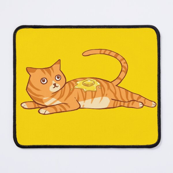 Item preview, A cute striped orange cat with butter on top Jorts designed and sold by EyePortal.