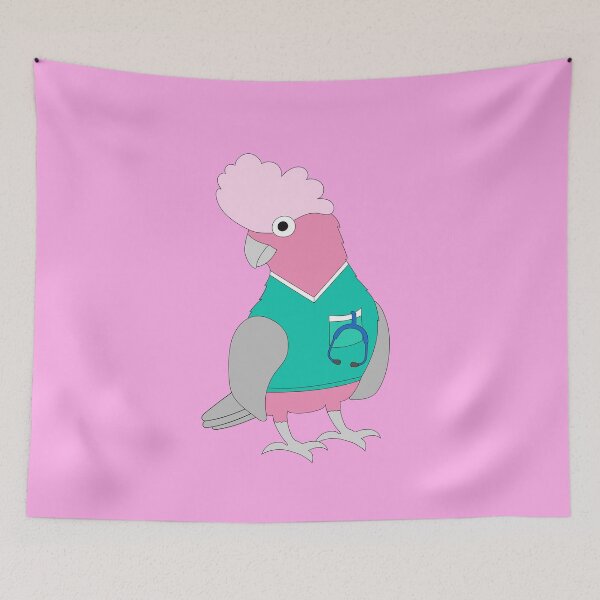 Item preview, Galah Nurse on Pink designed and sold by Digitaldingo.