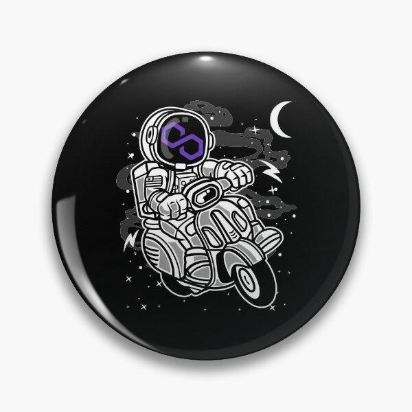 Item preview, Astronaut Scooter Polygon Matic Coin To The Moon Crypto Token Cryptocurrency Blockchain Wallet HODL designed and sold by AdamRoberts90.