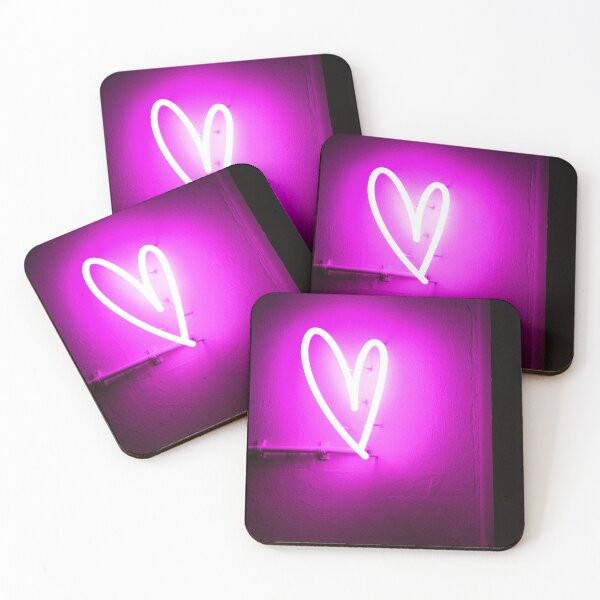 Item preview, Neon Pink Heart designed and sold by newburyboutique.