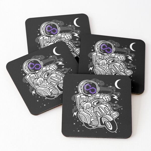 Item preview, Astronaut Scooter Polygon Matic Coin To The Moon Crypto Token Cryptocurrency Blockchain Wallet HODL designed and sold by AdamRoberts90.