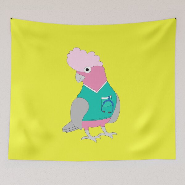 Item preview, Galah Nurse on Yellow designed and sold by Digitaldingo.