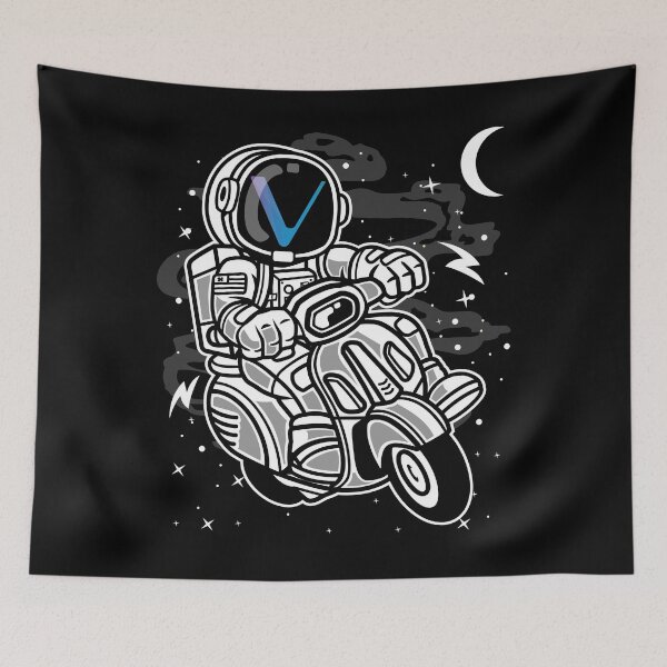 Item preview, Astronaut Scooter Vechain VET Coin To The Moon Crypto Token Cryptocurrency Blockchain Wallet HODL designed and sold by AdamRoberts90.