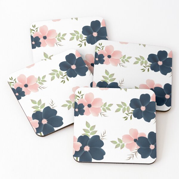 Item preview, Giant Flowers in pink and blue designed and sold by TimelessChic.