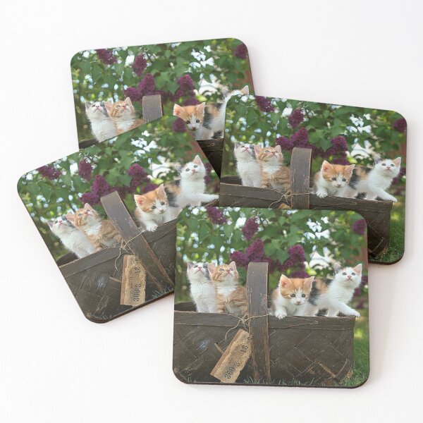 Item preview, Kittens in a Classic Vintage Basket designed and sold by Comfy Creations.