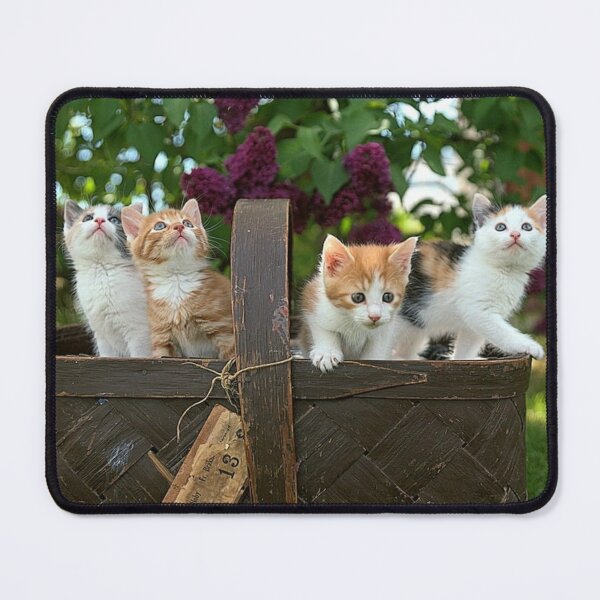 Item preview, Kittens in a Classic Vintage Basket designed and sold by Comfy Creations.