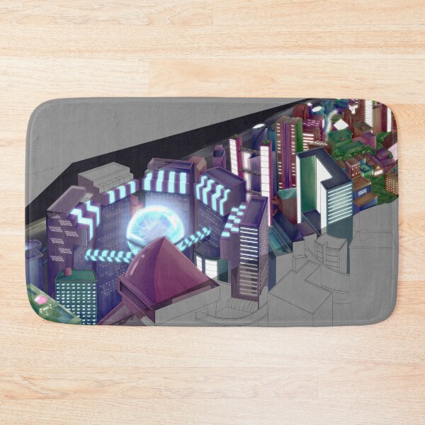 Item preview, Colorful city at night designed and sold by croscreates.