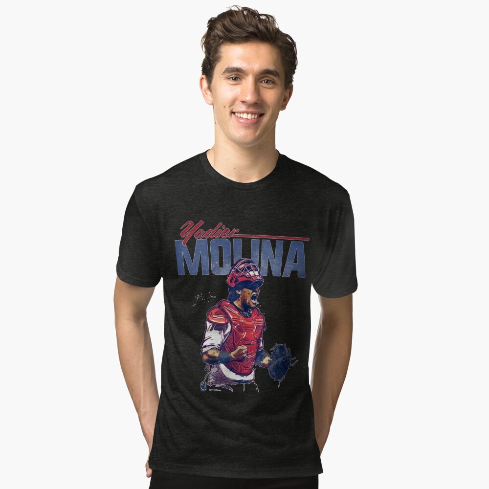 Yadier Molina Artwork T-Shirt by Positive Images - Pixels