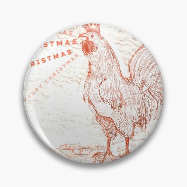 Item preview, Merry Christmas Rooster designed and sold by Michele Meister.