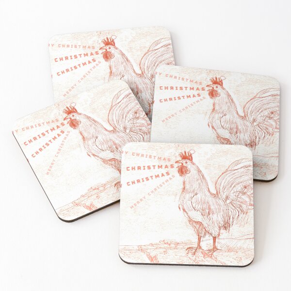 Item preview, Merry Christmas Rooster designed and sold by Michele Meister.