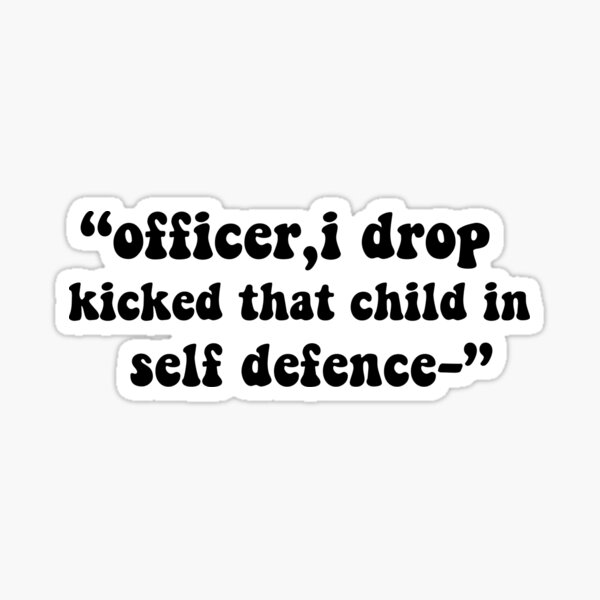 "Self DefenceTechnobladeMCYT Quote" Sticker by manila123 Redbubble