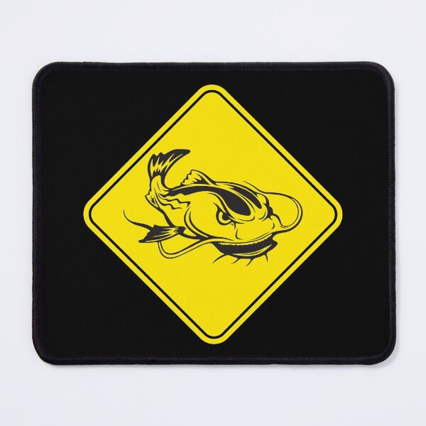 Item preview, Catfish Yellow Road Sign designed and sold by Designs By David.