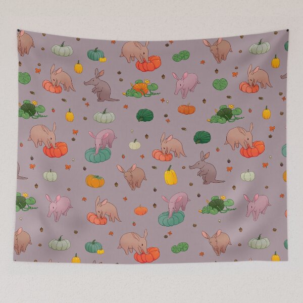 Item preview, Aardvark and pumpkins 2 designed and sold by Maysoulrose.