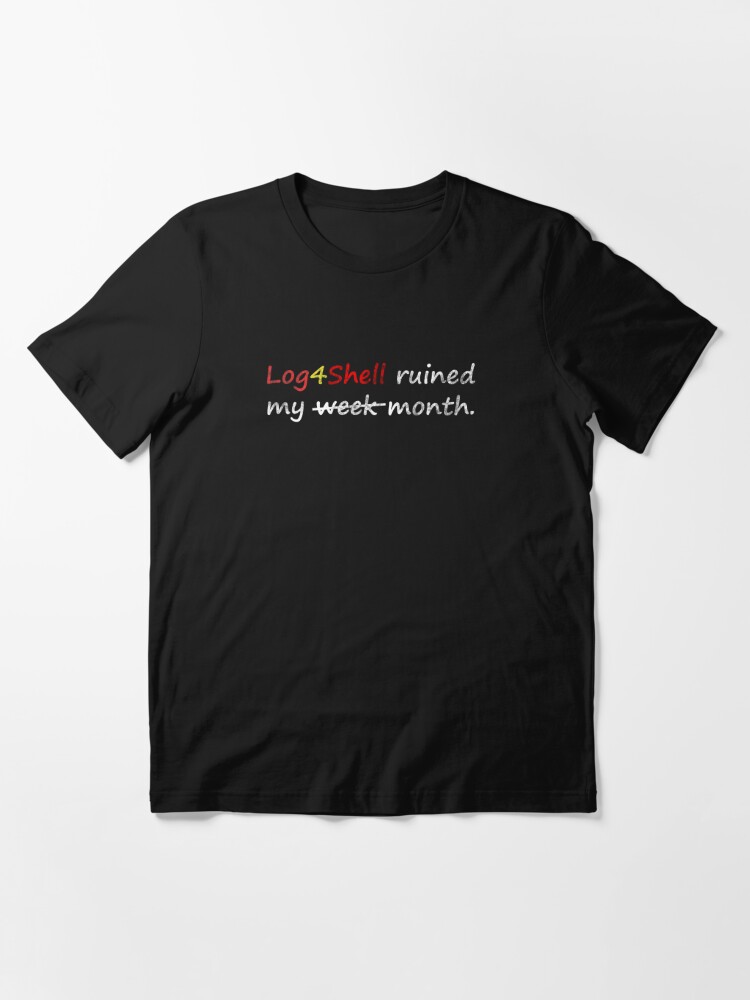 Alternate view of Log4Shell Ruined My Week Month Essential T-Shirt