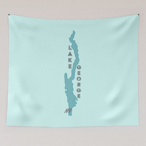 Item preview, Lake George Outline and Text designed and sold by gillrosedraws.