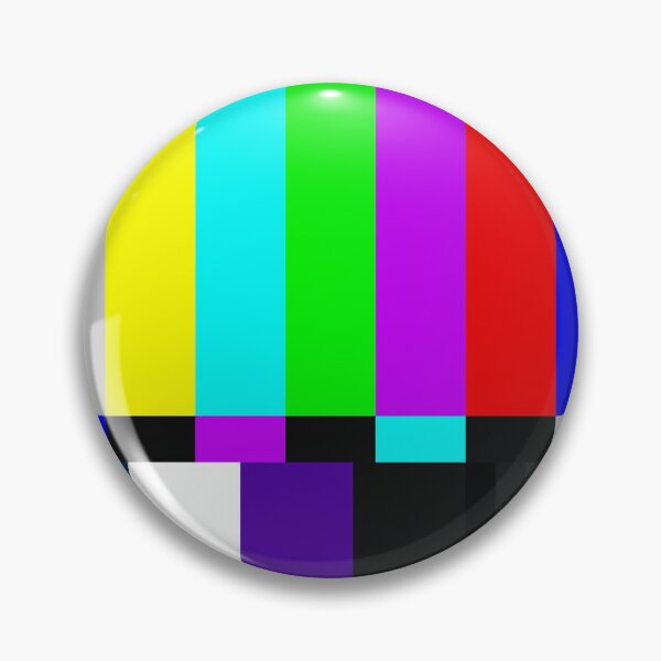 Item preview, TV Color Bars White Background  designed and sold by DeYoungFashion.