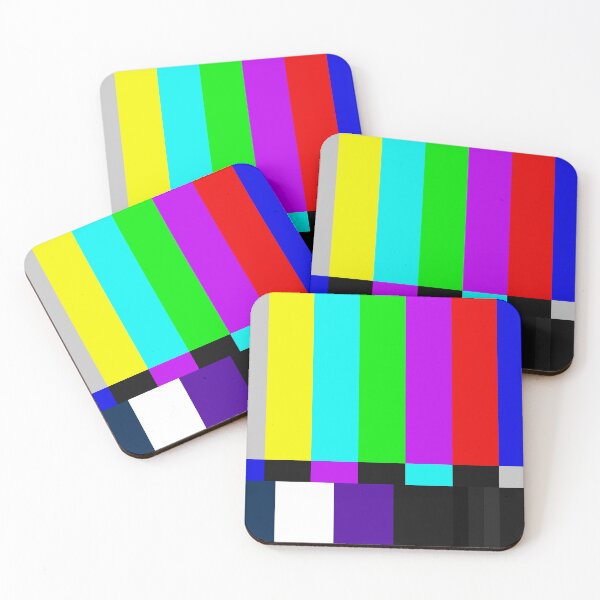 Item preview, TV Color Bars White Background  designed and sold by DeYoungFashion.