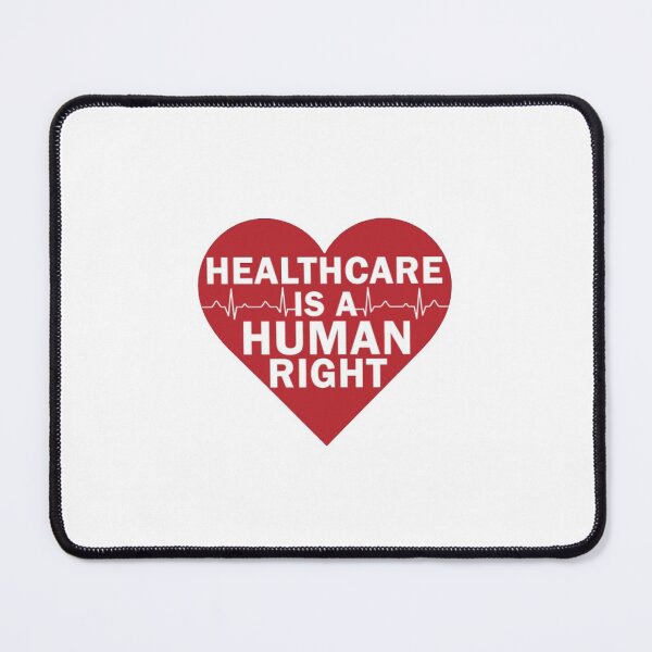 Item preview, Healthcare Is A Human Right | White Text, Red Heart designed and sold by tomefromme.
